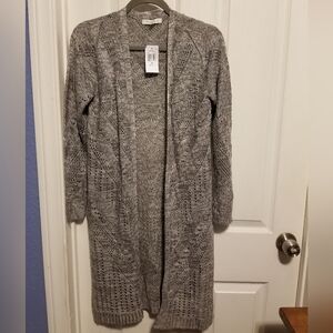 NWT Hooked up Dusters Gabardina Gray Vanilla